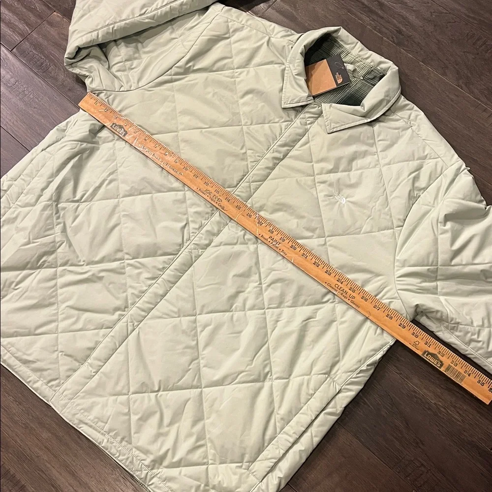 The North Face Afterburner Flannel Shirt Jacket Reversible Green Mens Size 3XL